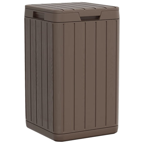 Vidaxl Garden Waste Bin 38x38x65 cm polypropenbrun