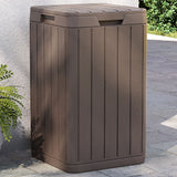 Vidaxl Garden Waste Bin 38x38x65 cm polypropenbrun