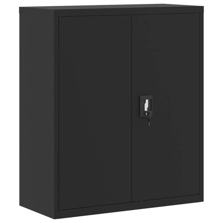 Vidaxl archiefkast 90x40x105 cm staal zwart