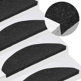 Vidaxl Stair Mats Self -fast 10 ST 65x22,5x3,5 cm sort