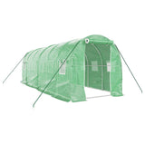 Vidaxl Garden Greenhouse med stålramme 12 m² 6x2x2 m grøn