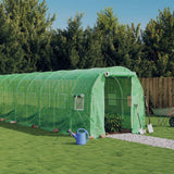 Vidaxl Garden Greenhouse med stålramme 16 m² 8x2x2 m grøn