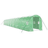 Vidaxl Garden Greenhouse med stålramme 36 m² 18x2x2 m grøn
