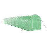 Vidaxl Garden Greenhouse med stålramme 36 m² 18x2x2 m grøn