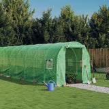 Vidaxl Garden Greenhouse med stålramme 40 m² 20x2x2 m grøn