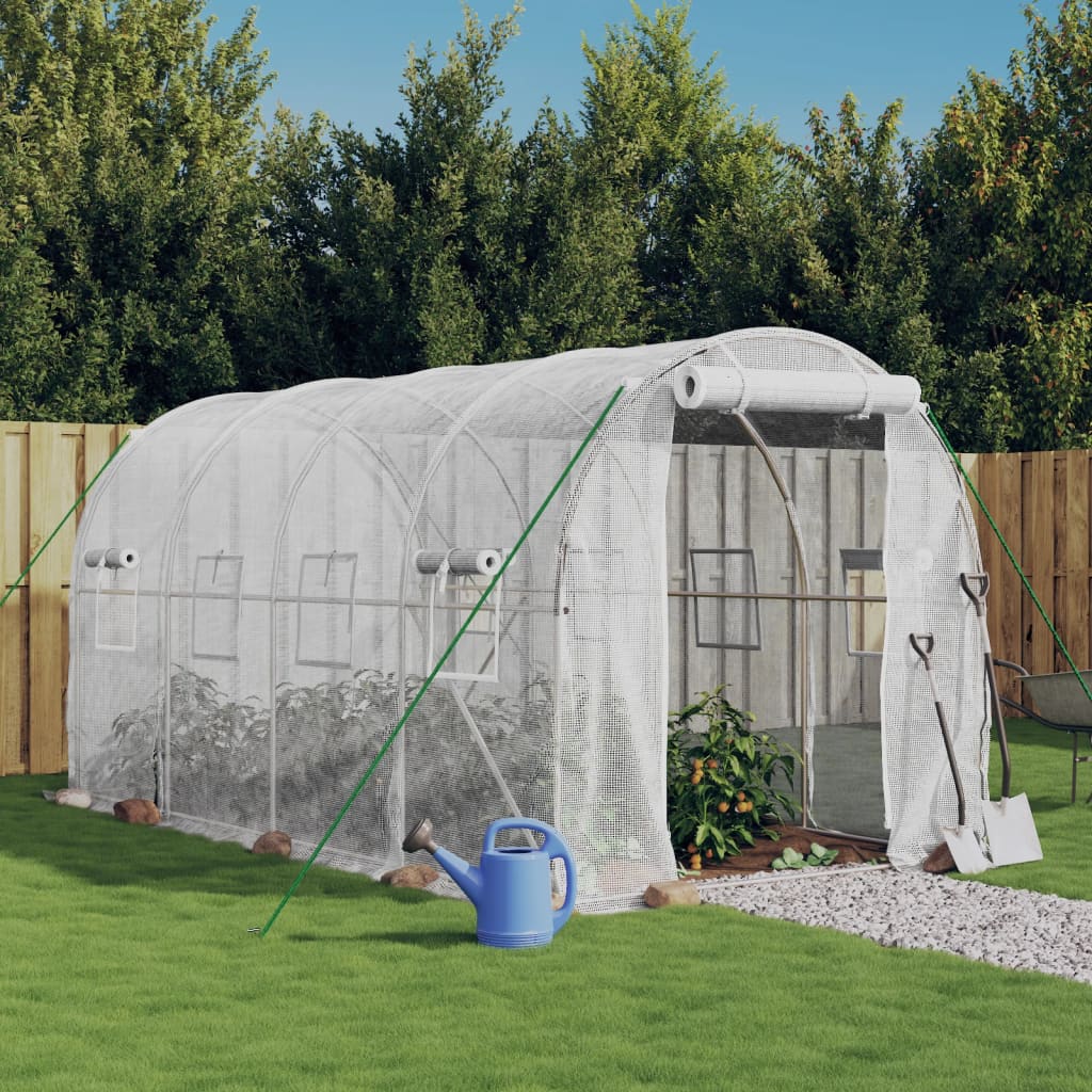 Vidaxl Garden drivhus med stålramme 8 m² 4x2x2 m