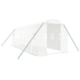Vidaxl Garden drivhus med stålramme 12 m² 6x2x2 m hvid