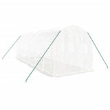 Vidaxl Garden drivhus med stålramme 12 m² 6x2x2 m hvid