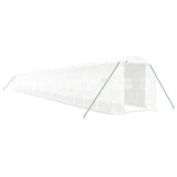 Vidaxl Garden Greenhouse med stålramme 40 m² 20x2x2 m hvid