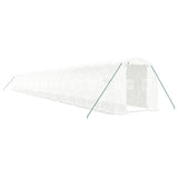 Vidaxl Garden drivhus med stålramme 44 m² 22x2x2 m hvid