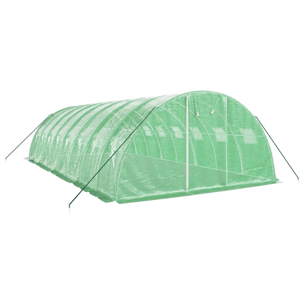 Vidaxl Garden Greenhouse med stålramme 32 m² 8x4x2 m grøn