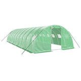 Vidaxl Garden Greenhouse med stålramme 40 m² 10x4x2 m grøn