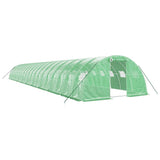 Vidaxl Garden Greenhouse med stålramme 80 m² 20x4x2 m grøn