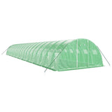 Vidaxl Garden Greenhouse med stålramme 80 m² 20x4x2 m grøn