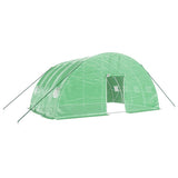 Vidaxl Garden drivhus med stålramme 24 m² 6x4x2,85 m grøn