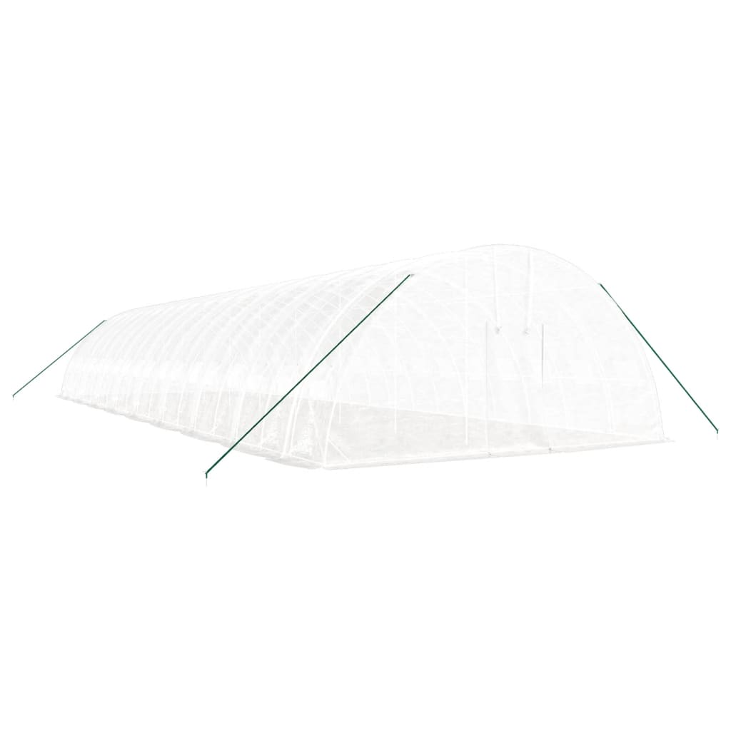 Vidaxl Garden drivhus med stålramme 108 m² 18x6x2,85 m hvid
