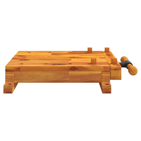 VIDAXX TABEL Arbejdsbænk med VICE 52X44X9,5 cm Solid Acacia Wood