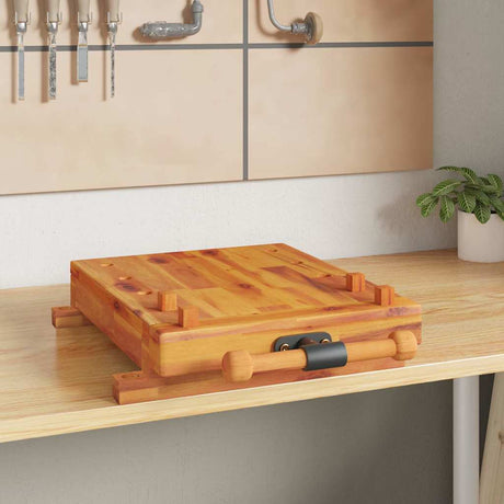 VIDAXX TABEL Arbejdsbænk med VICE 52X44X9,5 cm Solid Acacia Wood