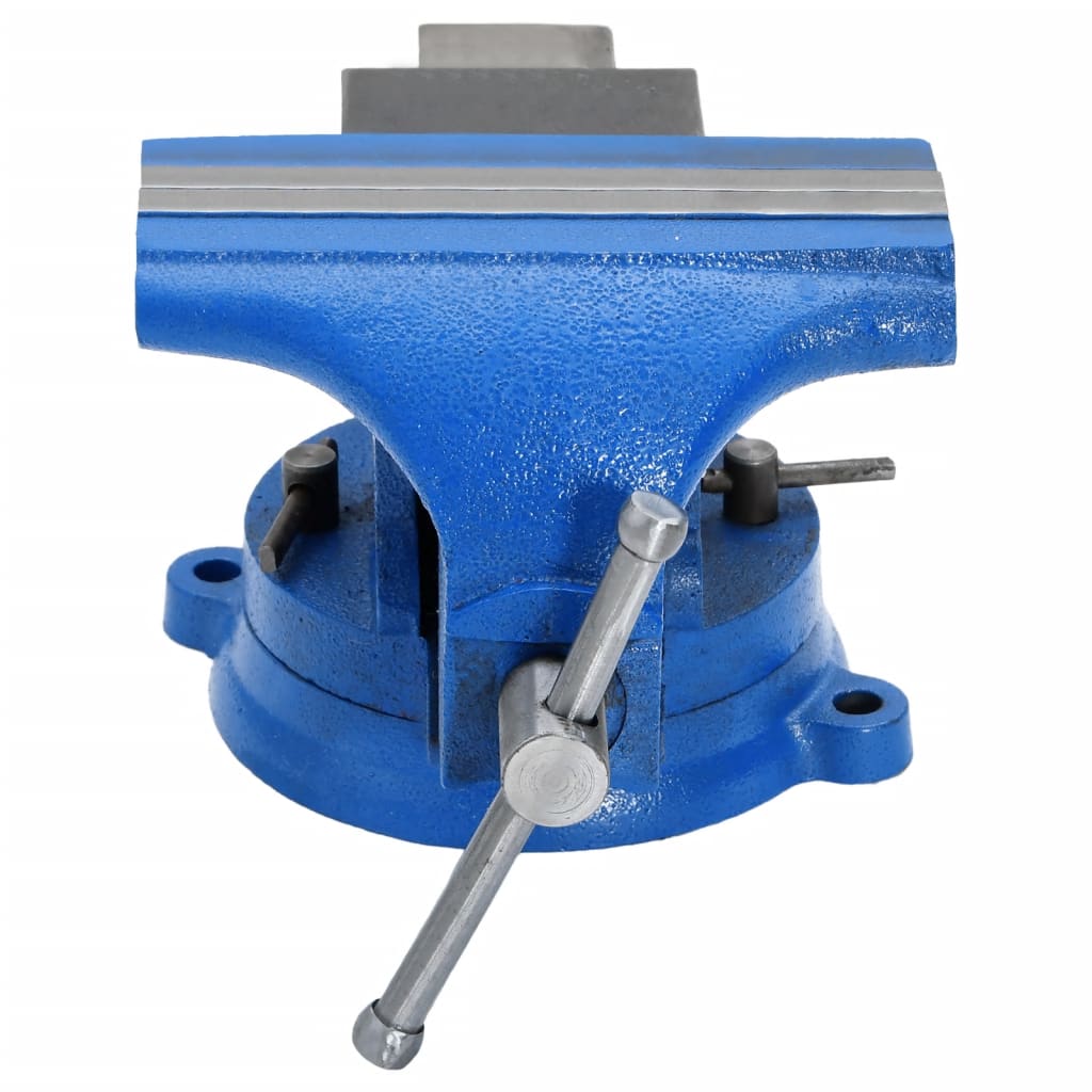 Vidaxl vice 125 mm støbejern blå
