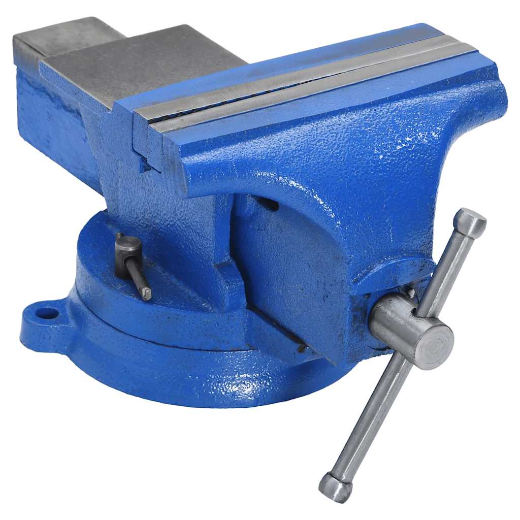 Vidaxl vice 150 mm støbejern blå