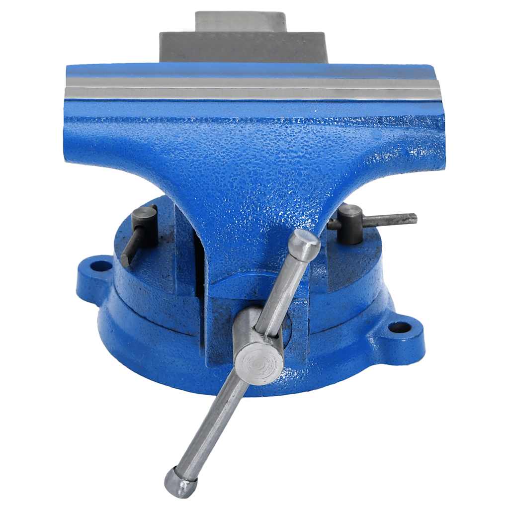 Vidaxl vice 150 mm støbejern blå