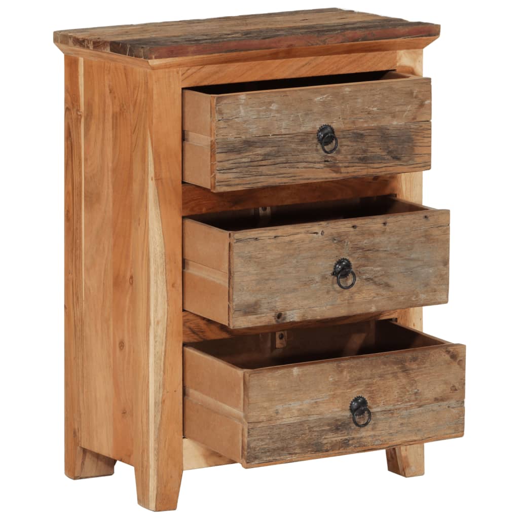 Vidaxl bijzetkast 55x33x75 cm massief acaciahout