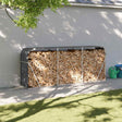 Vidaxxl træholder antracit 234x45x100 cm galvaniseret stål