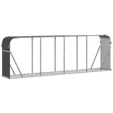 Vidaxx brændeopbevaring 300x45x100 cm galvaniseret stål antracit