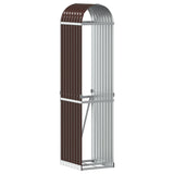 Vidaxx brændeopbevaring 40x45x170 cm galvaniseret stålbrun