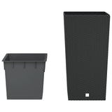 Vidaxl Planter med aftagelig bakke rottan Look 21 49 L PP Anthracite