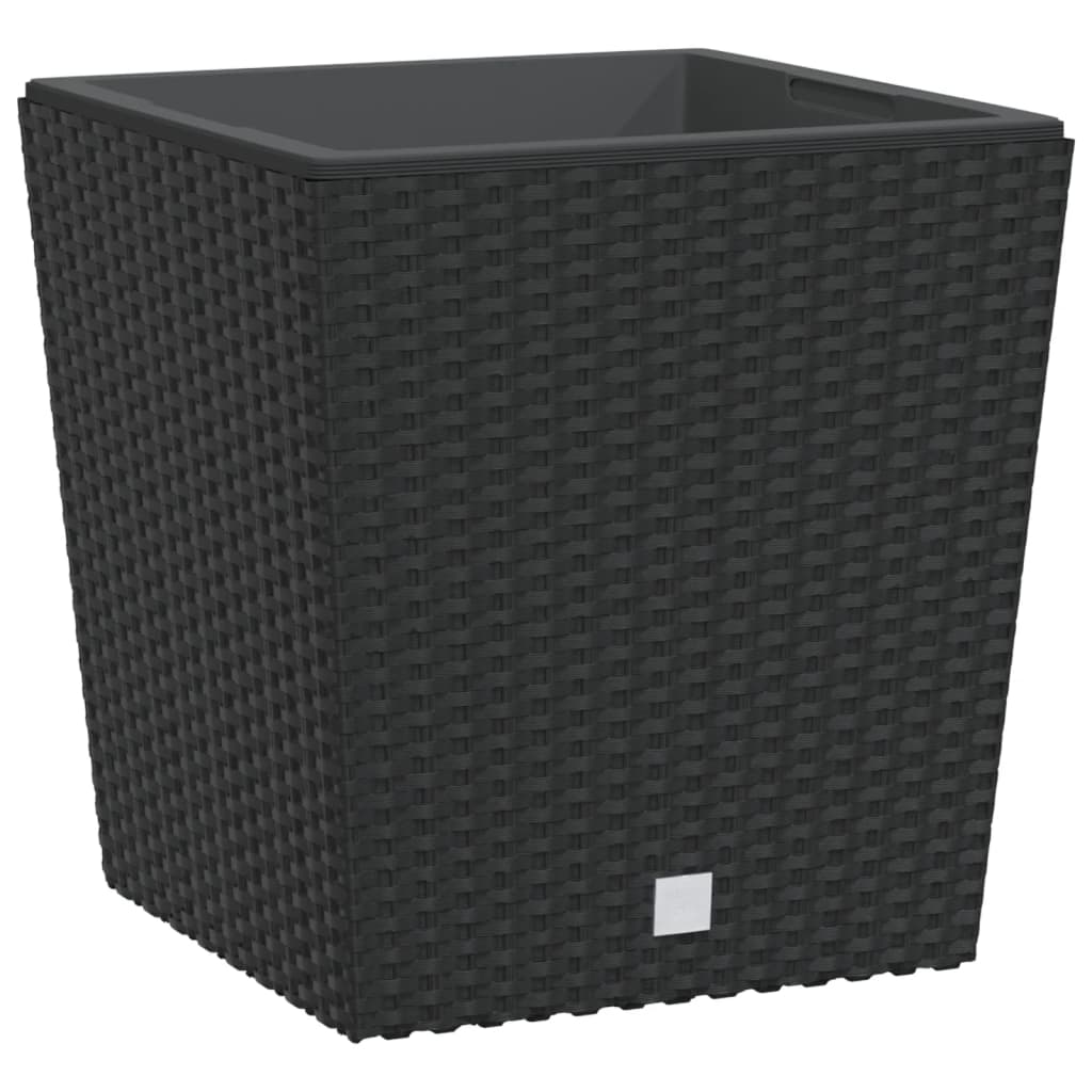 Vidaxxl planter med aftagelig bakke rotting look 21 32 l pp anthracit