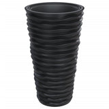 Vidaxl Planter med aftagelig bakke ribbet 8 22 L PP Anthracite