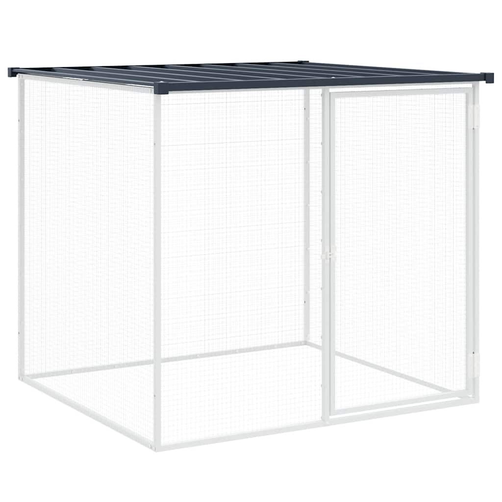 Vidaxx Choldkoloop med tag 103x98x90 cm galvaniseret stål antracit