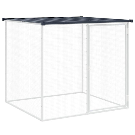 Vidaxx Choldkoloop med tag 103x98x90 cm galvaniseret stål antracit