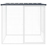 Vidaxx Choldkoloop med tag 103x98x90 cm galvaniseret stål antracit