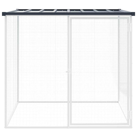 Vidaxx Choldkoloop med tag 103x98x90 cm galvaniseret stål antracit