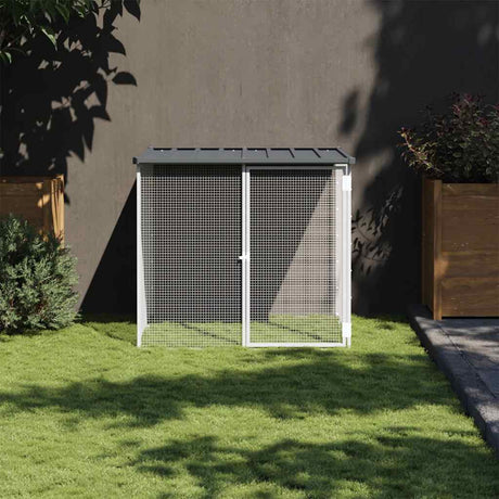 Vidaxx Choldkoloop med tag 103x98x90 cm galvaniseret stål antracit