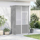 Vidaxl Bird Cage 115x78x200 cm galvaniseret stålgrå