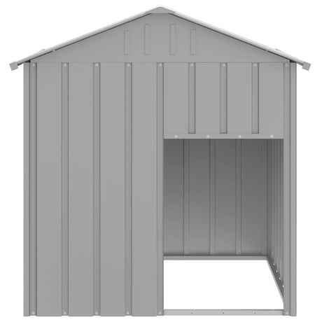 Vidaxxl hundehus med tag 117x103x123 cm galvaniseret stål