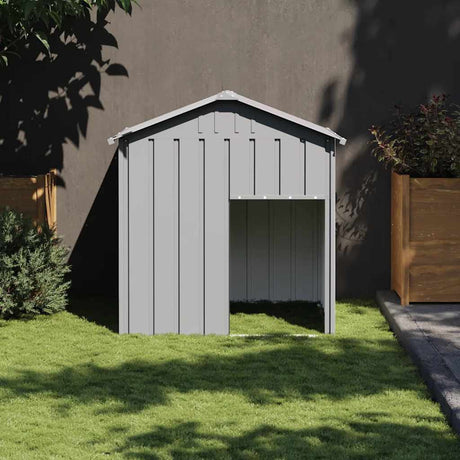 Vidaxxl hundehus med tag 117x103x123 cm galvaniseret stål