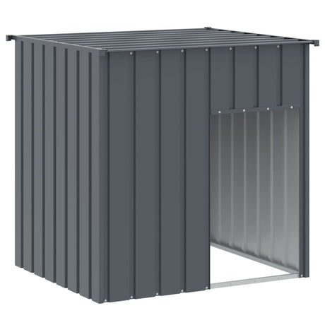 Vidaxxl hundehus med tag antracit 110x103x109 cm galvaniseret stål