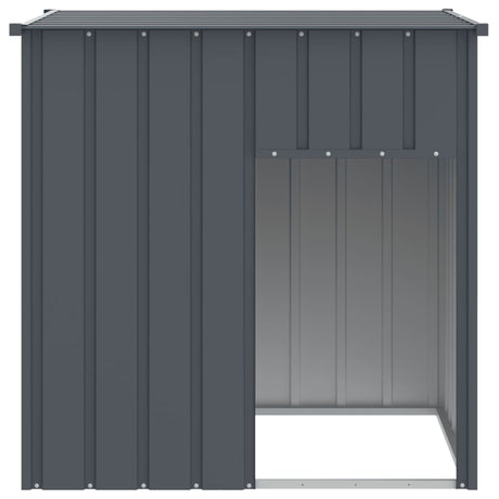 Vidaxxl hundehus med tag antracit 110x103x109 cm galvaniseret stål