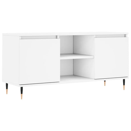 Vidaxl tv-meubel 104x35x50 cm bewerkt hout wit
