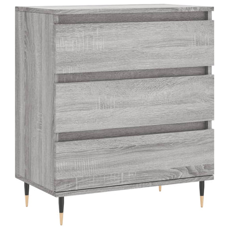 Vidaxl dressoir 60x35x70 cm bewerkt hout grijs sonoma eikenkleurig