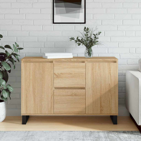 Vidaxl dressoir 101,5x35x70 cm bewerkt hout sonoma eikenkleurig