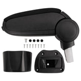 Vidaxx armlæn 14,5x31,5x (30-48) cm ABS sort