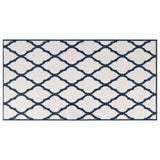 Vidaxx Reversible Outdoor Rug 80x150 cm marineblå og hvid