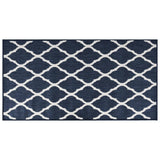 Vidaxx Reversible Outdoor Rug 80x150 cm marineblå og hvid