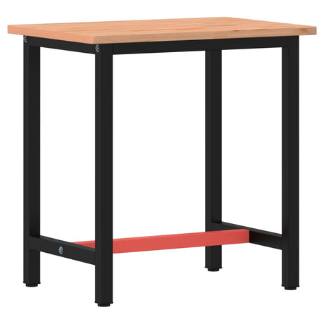 Vidaxx arbejdsbord 80x55x81,5 cm massiv bøgetræ og metal