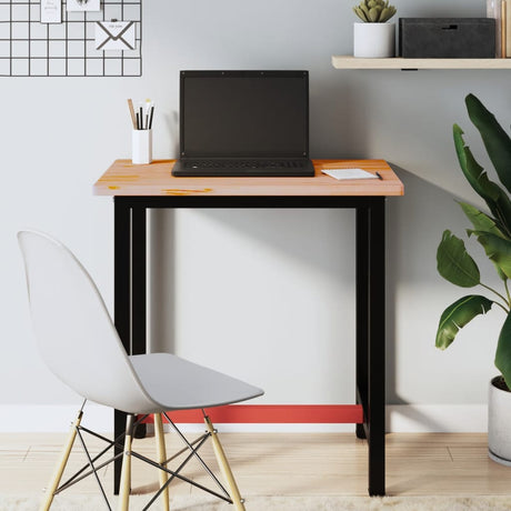 Vidaxx arbejdsbord 80x55x81,5 cm massiv bøgetræ og metal